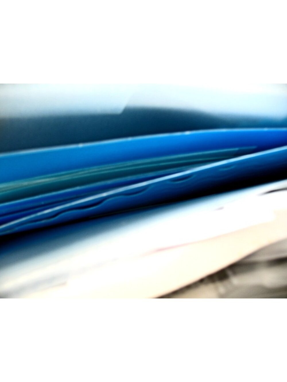 Two creative Memories Organizer inserts with 12 folders and colored paper pieces